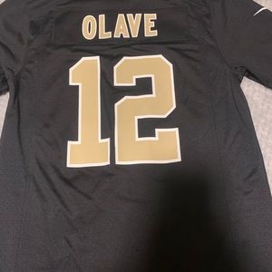 Saints olave, on field jersey ... Nike , s, black & tan